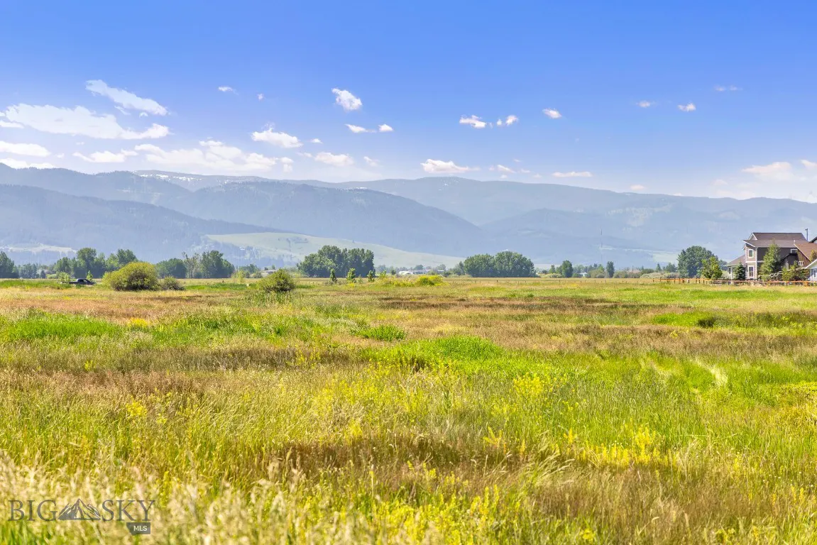 Meadow Bridge grassy field with mountains and a nearby home